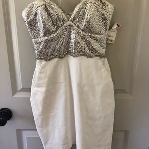 White semi formal dress